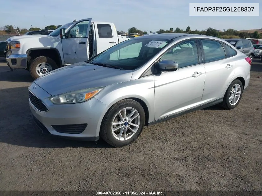 1FADP3F25GL268807 2016 Ford Focus Se