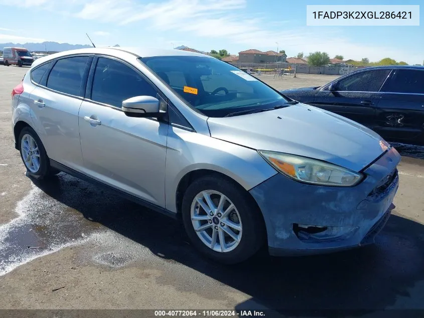 2016 Ford Focus Se VIN: 1FADP3K2XGL286421 Lot: 40772064