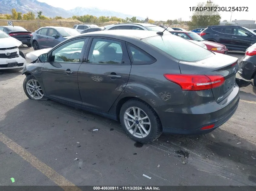 1FADP3F23GL254372 2016 Ford Focus Se