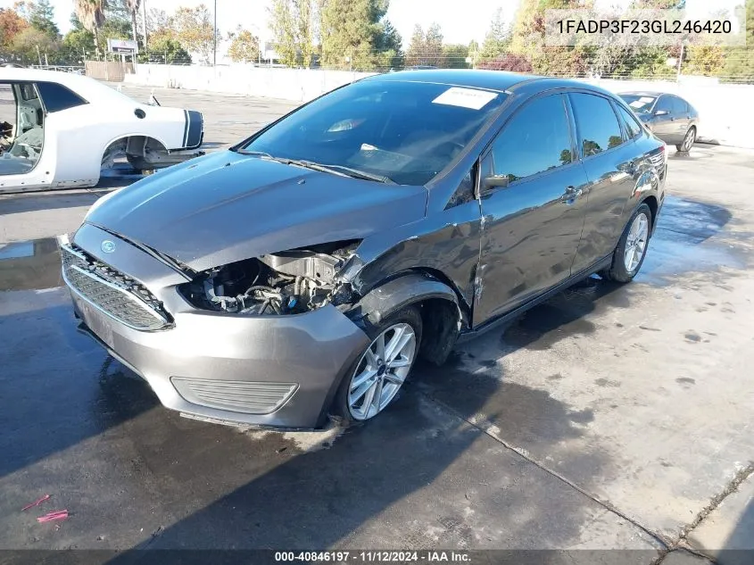 2016 Ford Focus Se VIN: 1FADP3F23GL246420 Lot: 40846197