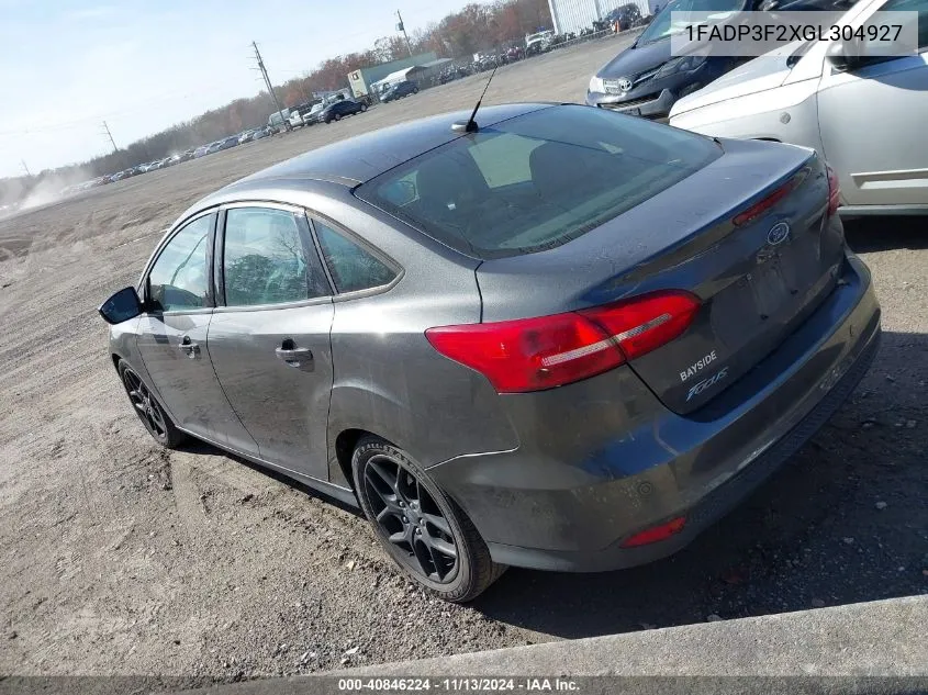 1FADP3F2XGL304927 2016 Ford Focus Se