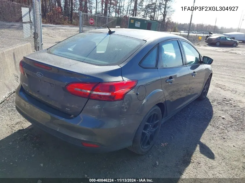 1FADP3F2XGL304927 2016 Ford Focus Se