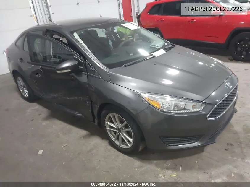 1FADP3F20GL227226 2016 Ford Focus Se