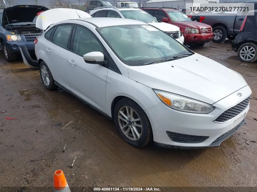 2016 Ford Focus Se VIN: 1FADP3F27GL277721 Lot: 40861134