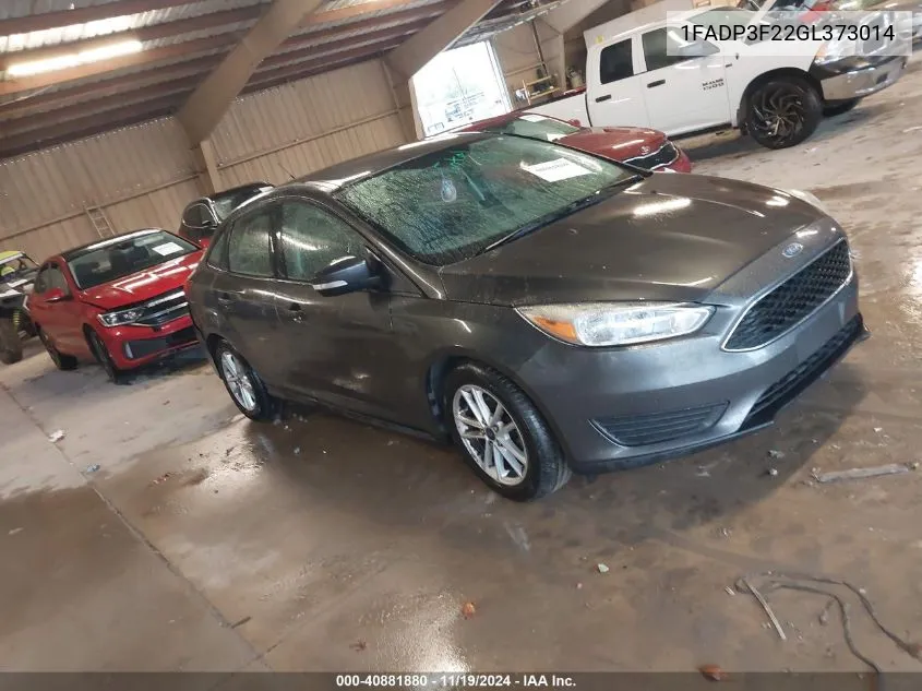 2016 Ford Focus Se VIN: 1FADP3F22GL373014 Lot: 40881880