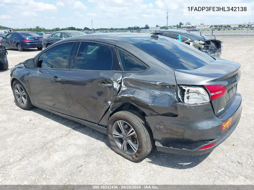 1FADP3FE3HL342138 2017 Ford Focus Se