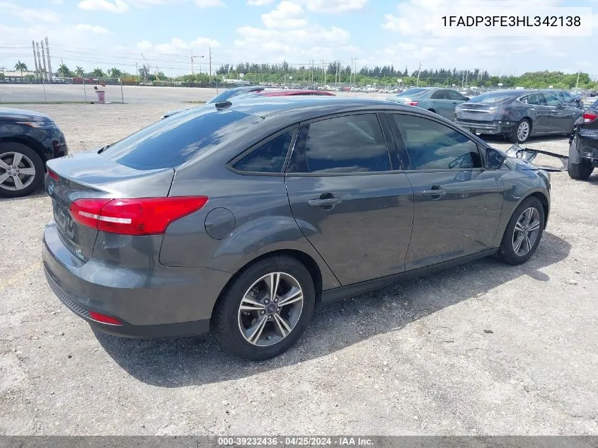 1FADP3FE3HL342138 2017 Ford Focus Se