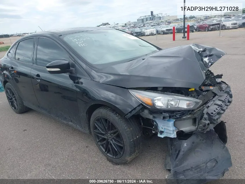 2017 Ford Focus Sel VIN: 1FADP3H29HL271028 Lot: 39626750