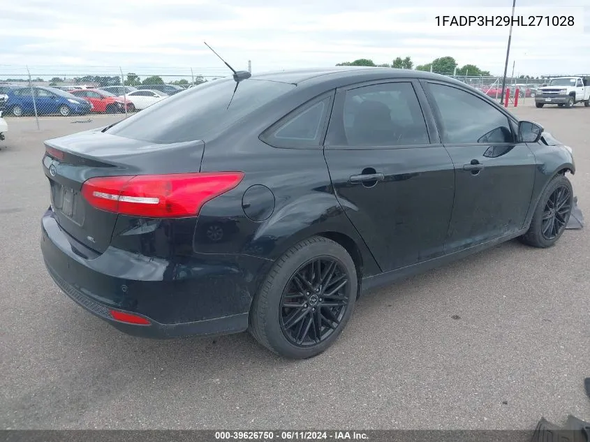 1FADP3H29HL271028 2017 Ford Focus Sel