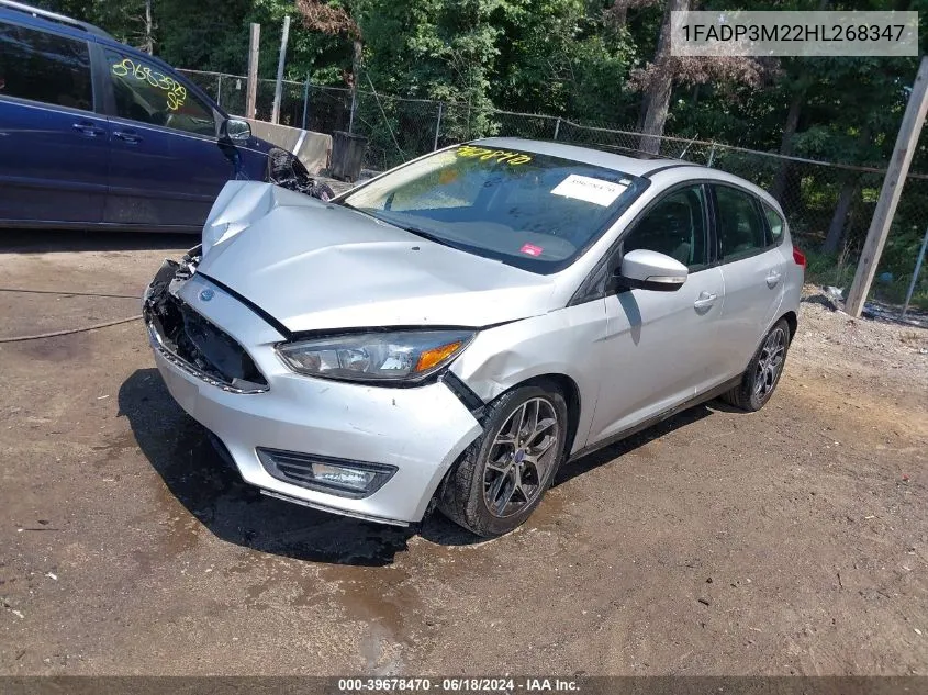 2017 Ford Focus Sel VIN: 1FADP3M22HL268347 Lot: 39678470