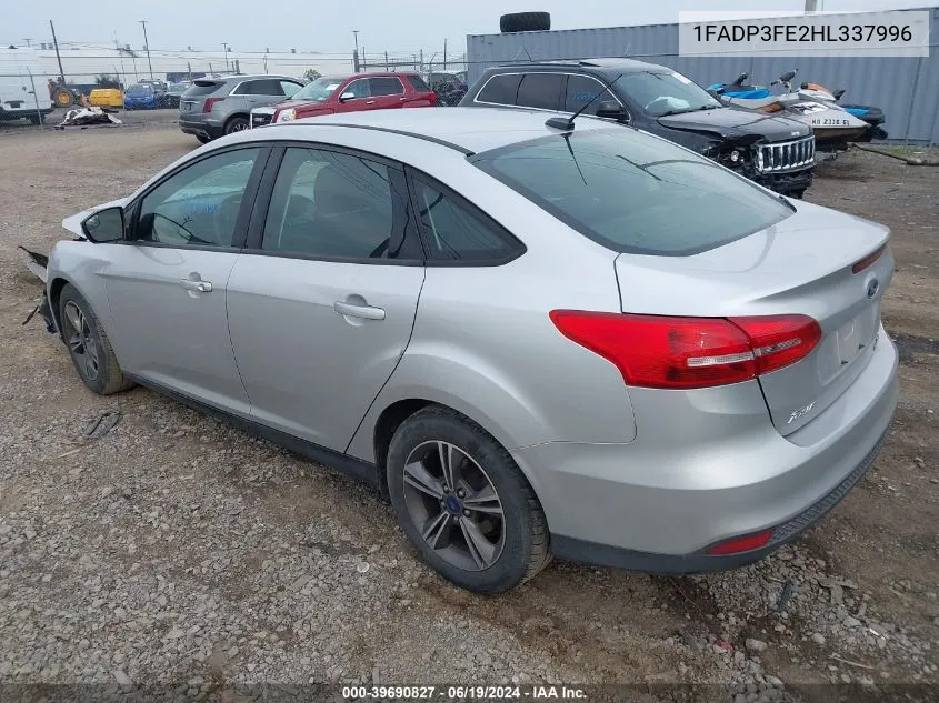 2017 Ford Focus Se VIN: 1FADP3FE2HL337996 Lot: 39690827