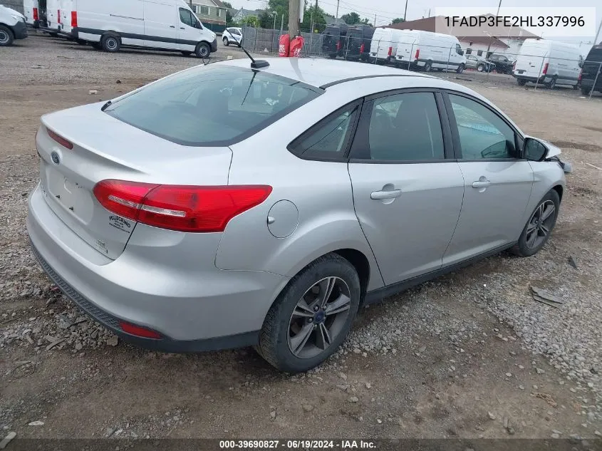 2017 Ford Focus Se VIN: 1FADP3FE2HL337996 Lot: 39690827