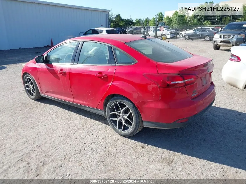 2017 Ford Focus Sel VIN: 1FADP3H21HL225127 Lot: 39707128