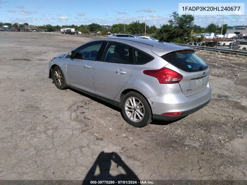 1FADP3K20HL240677 2017 Ford Focus Se