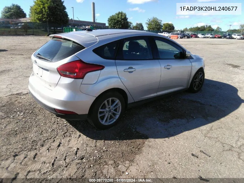 1FADP3K20HL240677 2017 Ford Focus Se