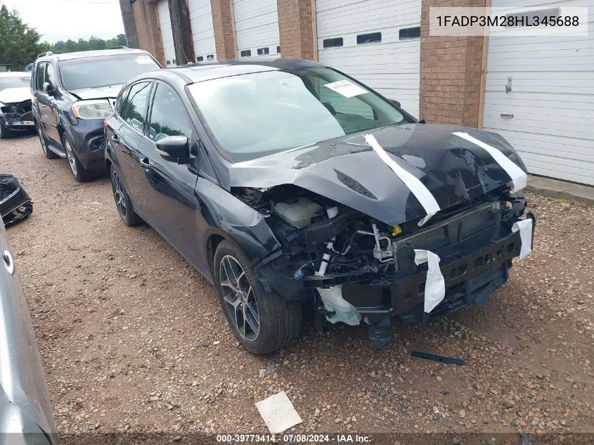 1FADP3M28HL345688 2017 Ford Focus Sel