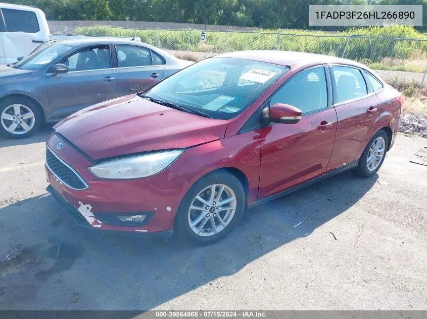 1FADP3F26HL266890 2017 Ford Focus Se