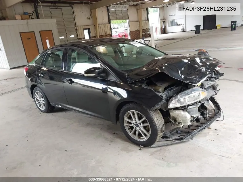 1FADP3F28HL231235 2017 Ford Focus Se