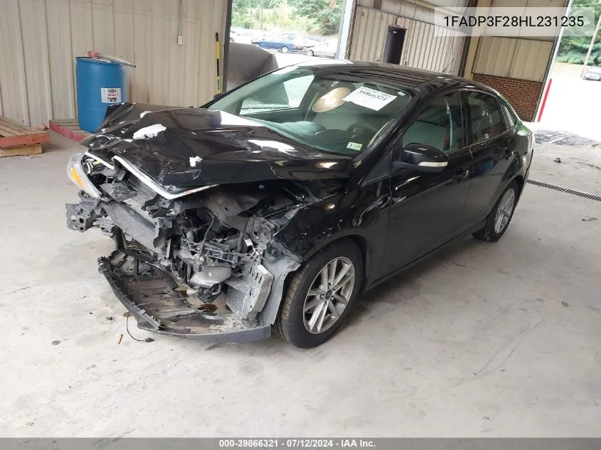 1FADP3F28HL231235 2017 Ford Focus Se