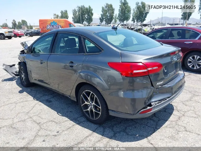 1FADP3H21HL245605 2017 Ford Focus Sel