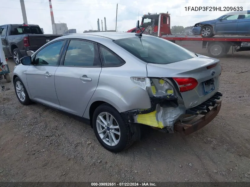 1FADP3F29HL209633 2017 Ford Focus Se