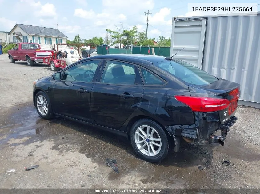 1FADP3F29HL275664 2017 Ford Focus Se