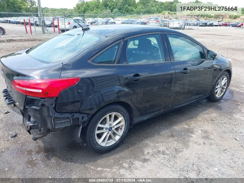 1FADP3F29HL275664 2017 Ford Focus Se