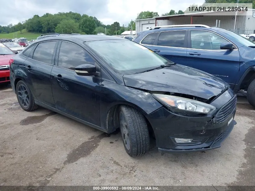 1FADP3FE2HL289514 2017 Ford Focus Se