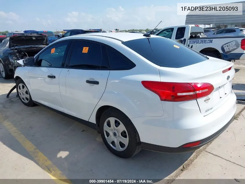 1FADP3E23HL205093 2017 Ford Focus S