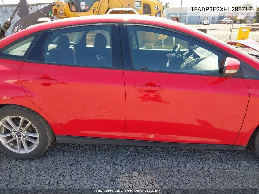 1FADP3F2XHL285717 2017 Ford Focus Se