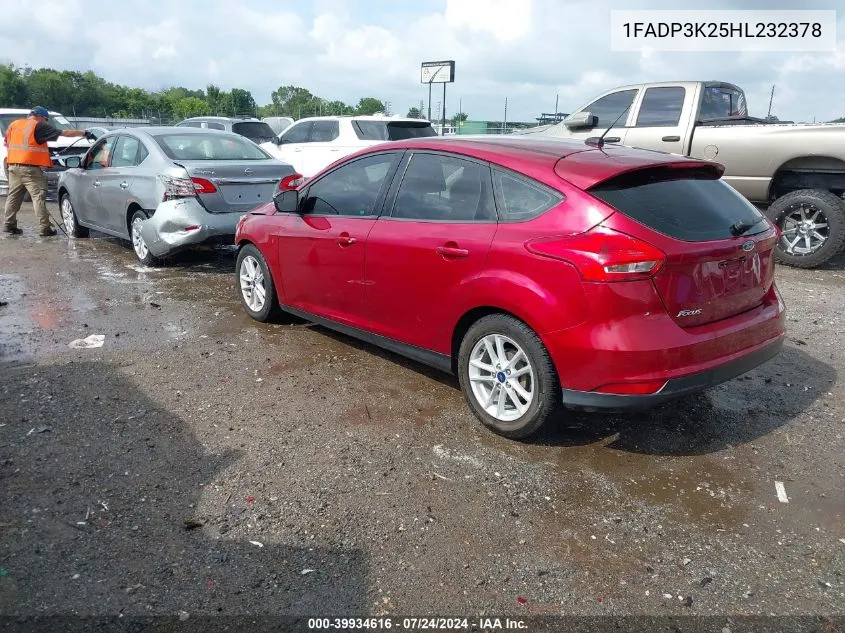 1FADP3K25HL232378 2017 Ford Focus Se