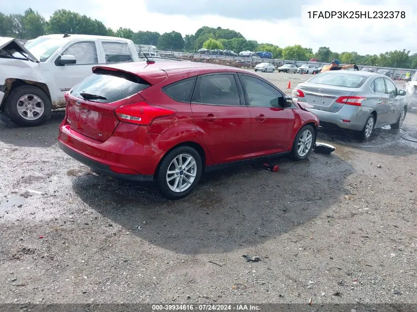 1FADP3K25HL232378 2017 Ford Focus Se