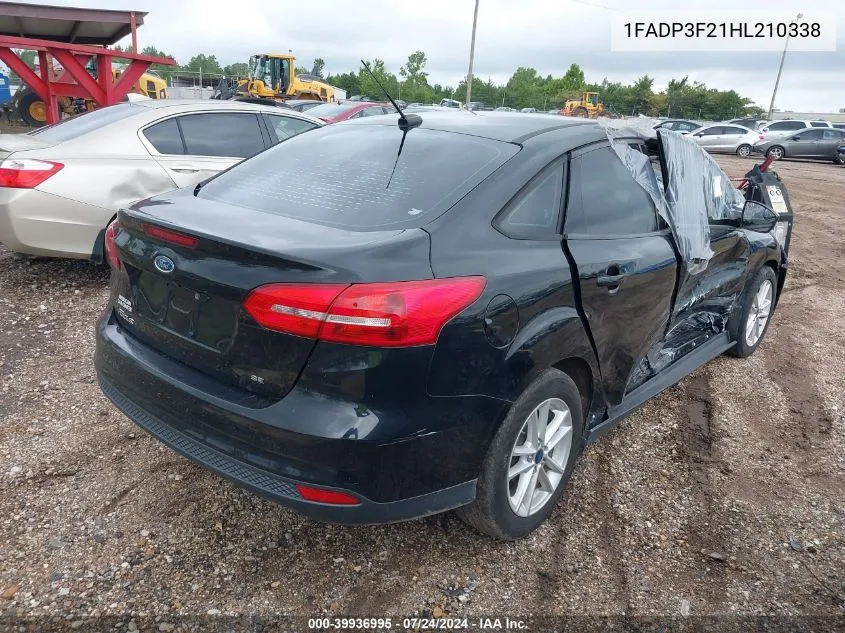 1FADP3F21HL210338 2017 Ford Focus Se