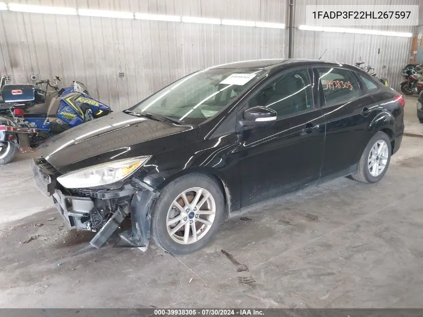 1FADP3F22HL267597 2017 Ford Focus Se