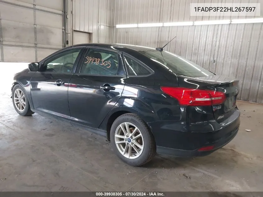 1FADP3F22HL267597 2017 Ford Focus Se