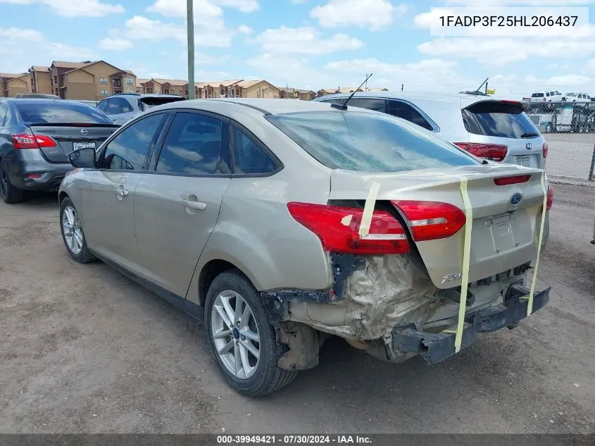 1FADP3F25HL206437 2017 Ford Focus Se