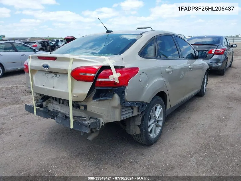 1FADP3F25HL206437 2017 Ford Focus Se