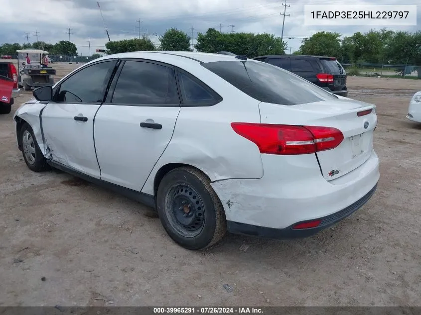 1FADP3E25HL229797 2017 Ford Focus S