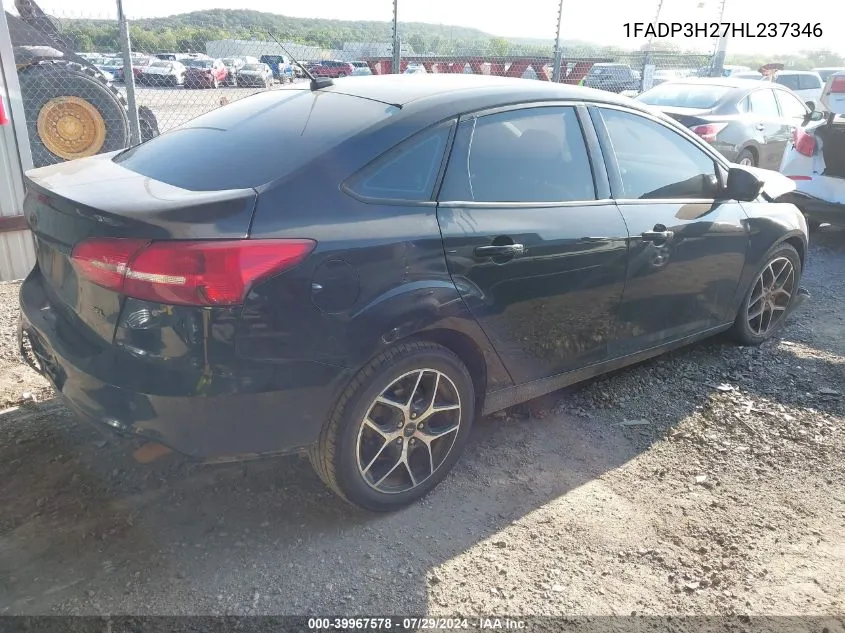 1FADP3H27HL237346 2017 Ford Focus Sel