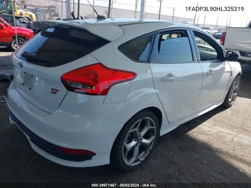 2017 Ford Focus St VIN: 1FADP3L90HL325319 Lot: 39971467