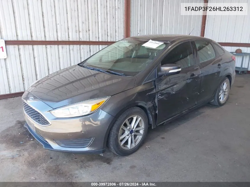 1FADP3F26HL263312 2017 Ford Focus Se