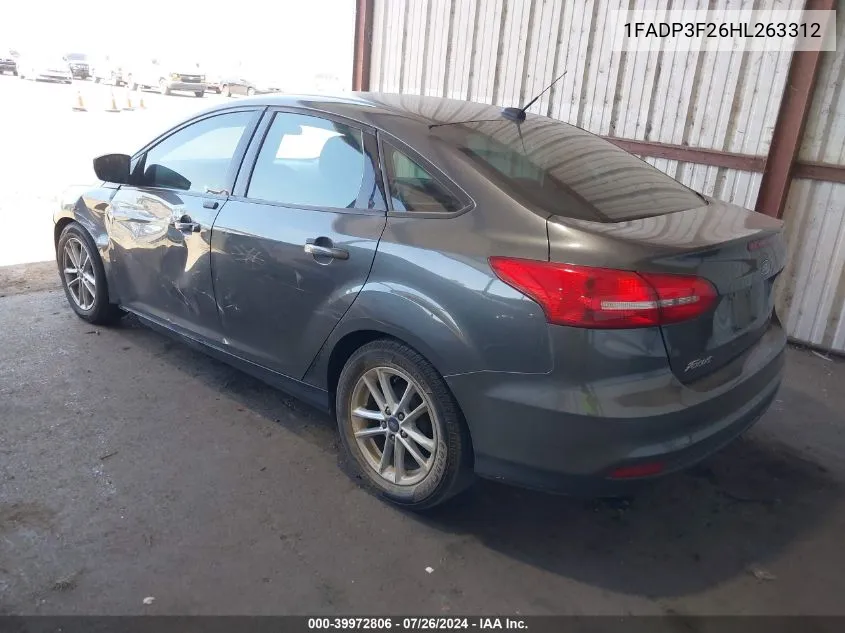 1FADP3F26HL263312 2017 Ford Focus Se