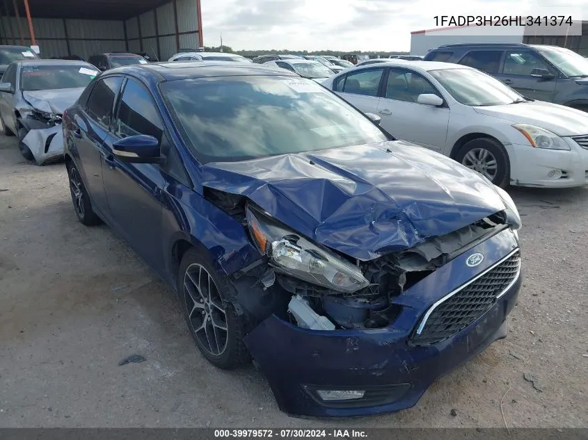 1FADP3H26HL341374 2017 Ford Focus Sel