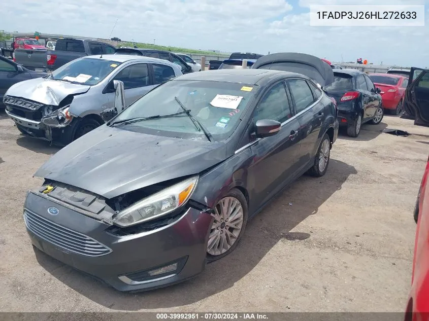 1FADP3J26HL272633 2017 Ford Focus Titanium