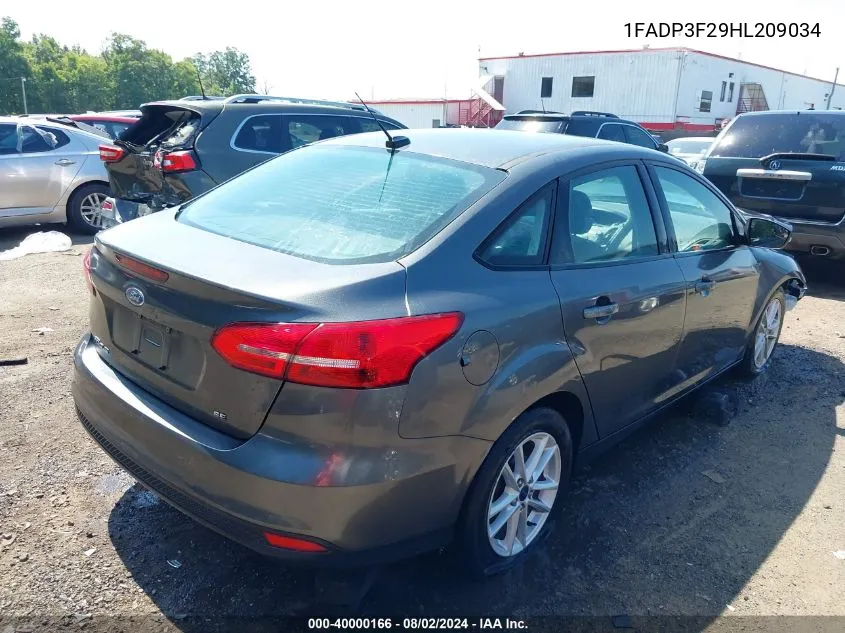 1FADP3F29HL209034 2017 Ford Focus Se