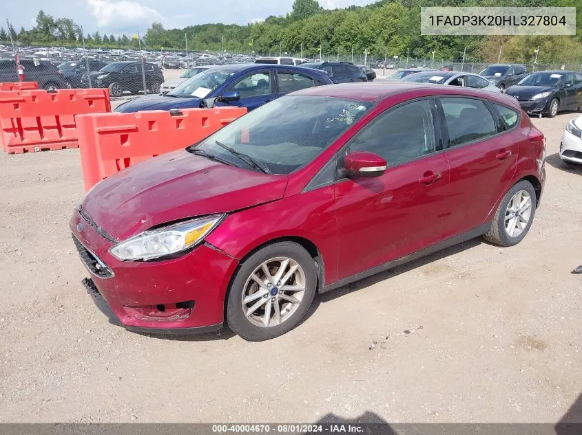 2017 Ford Focus Se VIN: 1FADP3K20HL327804 Lot: 40004670