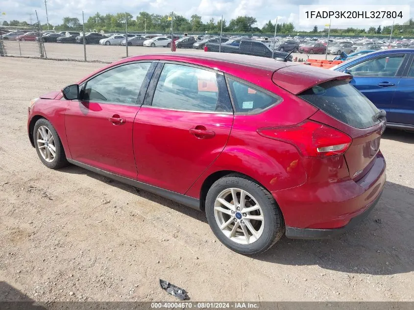 1FADP3K20HL327804 2017 Ford Focus Se