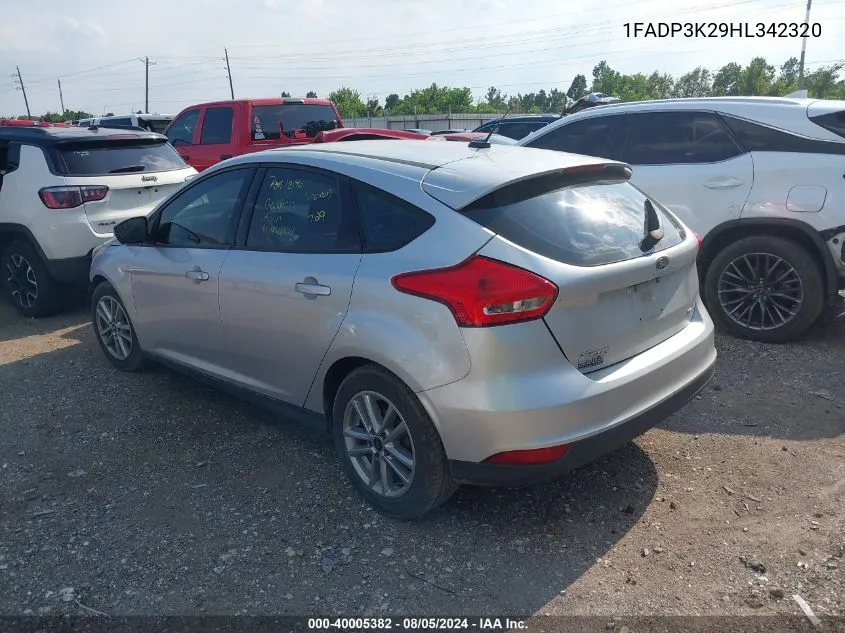 1FADP3K29HL342320 2017 Ford Focus Se