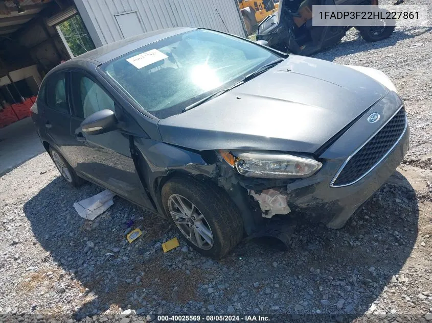 1FADP3F22HL227861 2017 Ford Focus Se