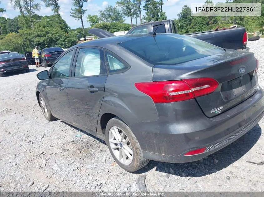 1FADP3F22HL227861 2017 Ford Focus Se